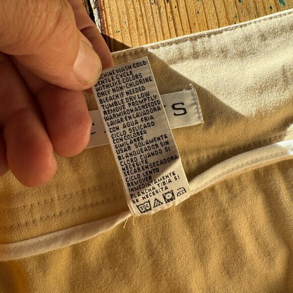 Vintage Chaus Women's Tan Skirt size 14 mini skirt 1980s 1990s aline - Picture 6 of 14